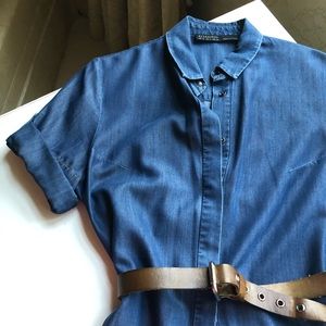 All Saints denim dress size 4 (hits above knees)